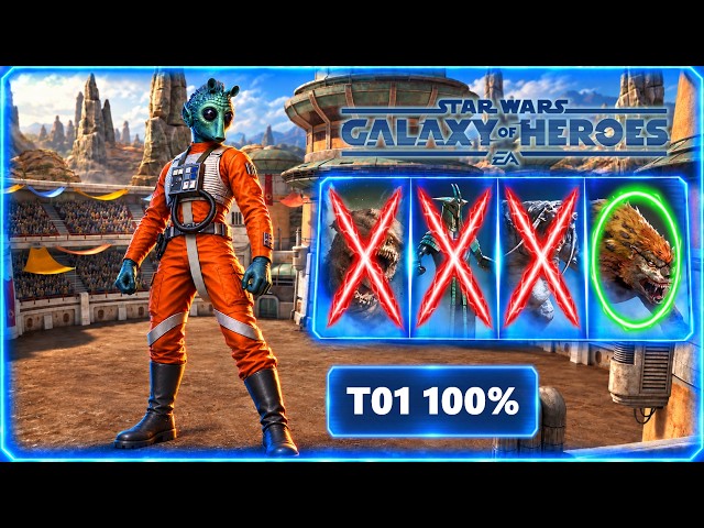SWGoH: Coliseum Dryax T01 100%