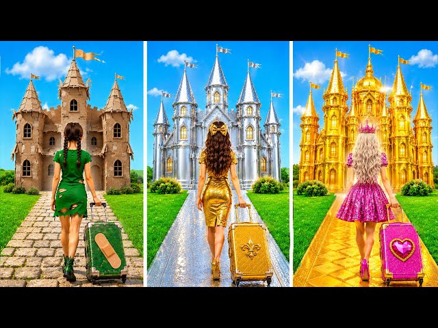 Cardboard vs Gold vs Silver Room Makeover Challenge by Multi DO Smile