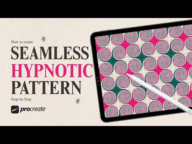 How to Create a Seamless HYPNOTIC PATTERN in Procreate (Step-by-Step) 🌀 | Beginner-Friendly Tutorial