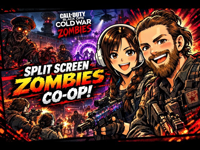 Call Of Duty Black Ops Cold War Zombies Split Screen Gameplay With Wife