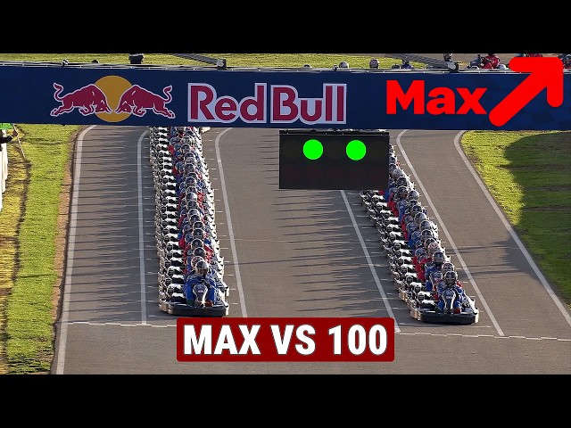Max Verstappen OVERTAKES 100 AMATEURS in go-kart race at Silverstone!
