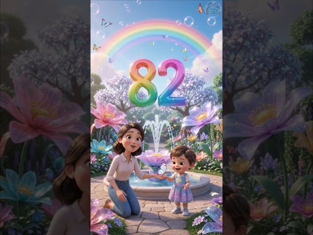 Learn Numbers 82, 83 & 84 🌈 | Fun 3D Learning for Kids #shorts #ytshorts #viral #trending