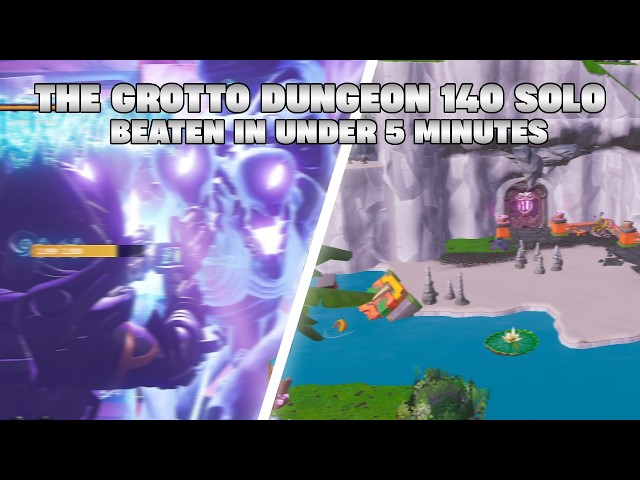 The Grotto 140 Dungeons Solo Speedrun (4:57)
