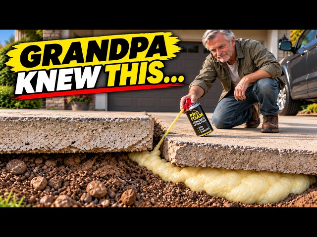 The $10 Fix for Uneven Concrete Slabs:  Do It Yourself In Minutes