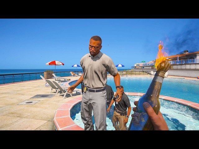 GTA 5 - Fire Bottle vs NPC's Ragdolls Ep.56 | Euphoria Physics Ragdolls