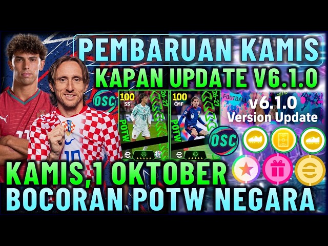 UPDATE V6.1.0 MANY NEW ITEMS!! THURSDAY OCTOBER 1ST UPDATE EFOOTBALL 2027 NATIONAL POTW LEAKS.