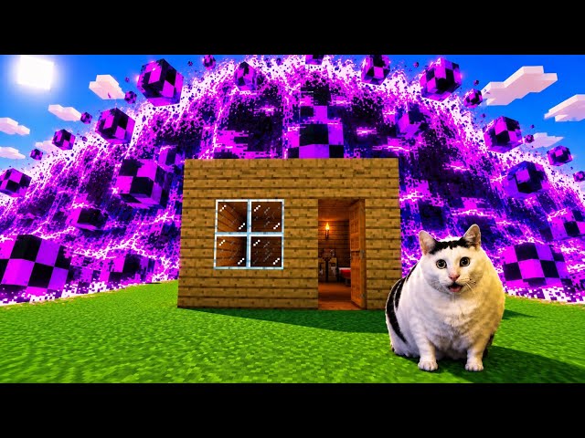 Cats Survive GLITCH TSUNAMI In Minecraft