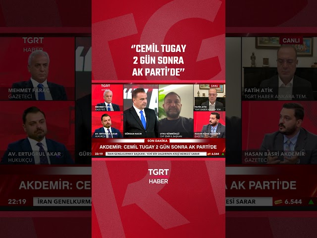 Hasan Basri Akdemir: 'Cemil Tugay Joins AK Party in 2 Days' #shorts