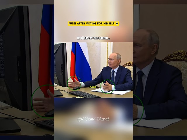 Putin Be Walking After Voting for Himself 💀