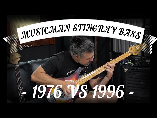 MUSICMAN STINGRAY BASS COMPARISON VIDEO - 1976 VS 1996  - Andy's Vintage Guitars