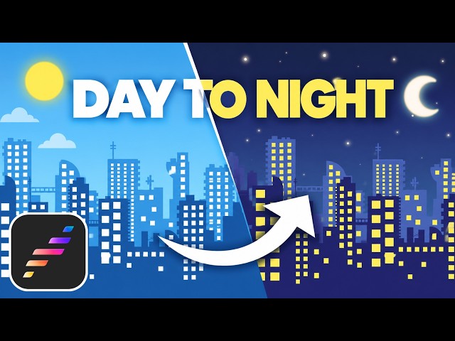 Day to Night Animation in Procreate Dreams | Beginner Tutorial