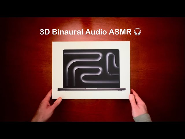 MacBook Pro M4 Pro 14-inch Unboxing & Startup | No Talk ASMR 3D Binaural Audio 🎧