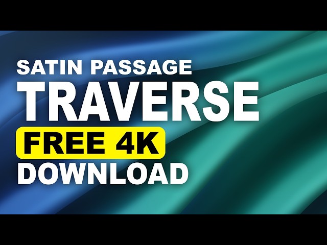 Free 4K Motion Background | Satin Passage Traverse (Seamless Loop)