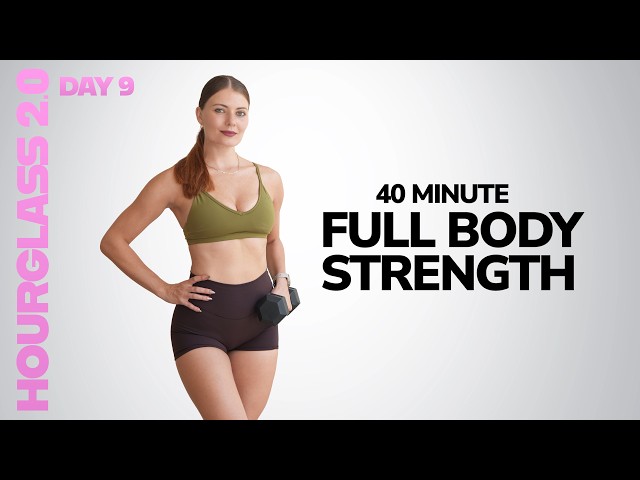 40 MIN FULL BODY STRENGTH WORKOUT WITH DUMBBELLS- Total Body Circuits