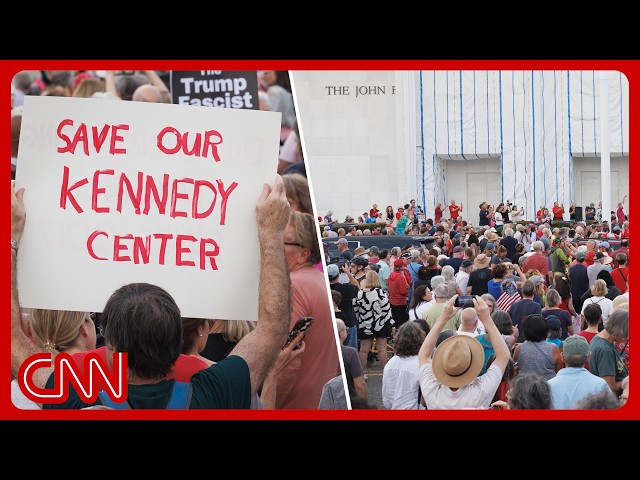 Protesters form human chain to save Kennedy Center after Trump's threats