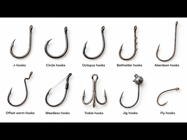 Every Fishing Hook Explained In 5 Minutes
