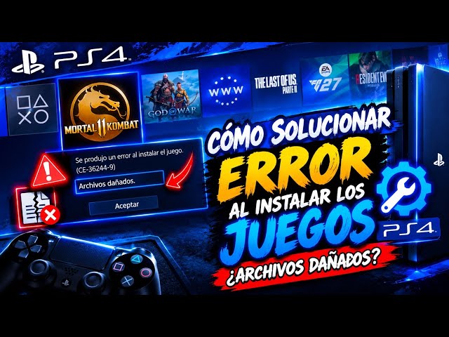 🔥 PS4: Cómo SOLUCIONAR el ERROR al Instalar Juegos (CONSEJO) | ¿Archivos Dañados? 🎮