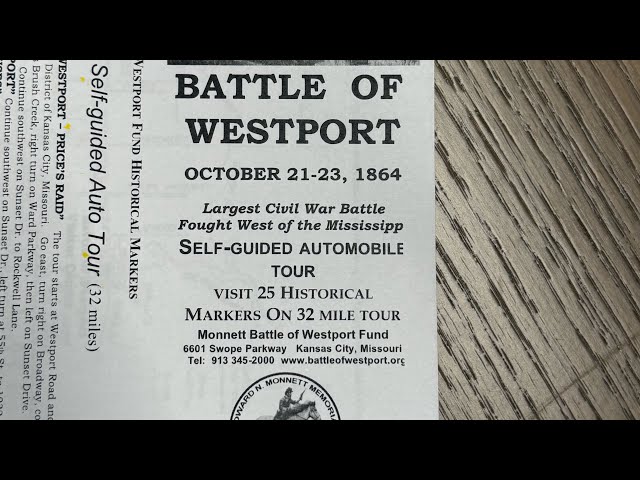 Battle of Westport (October 21-23. 1864) - Self Guided Tour Map