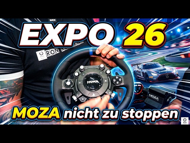 Simracingexpo 2026: MOZA ist nicht zu stoppen - Alles News zu Motion, PlayStation und Motorradlenker