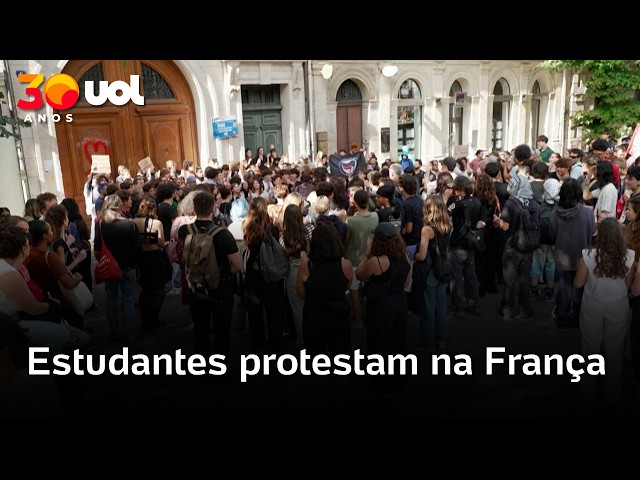 Students hold protests in France as demonstrations spread across the country