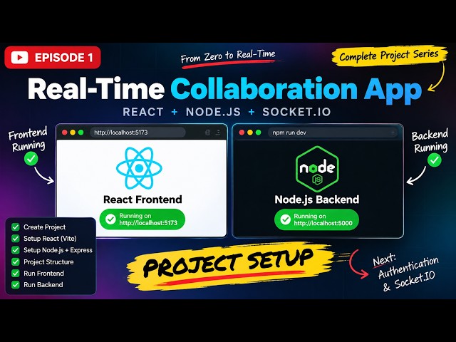 (Ep. 1) Real-Time Collaboration App with React & Node.js | Project Setup 🚀
