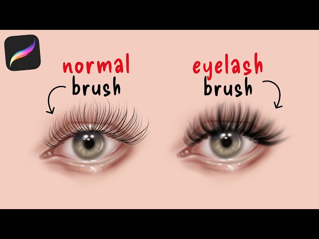 How to Draw Eyelashes in Procreate—Illegally Easy