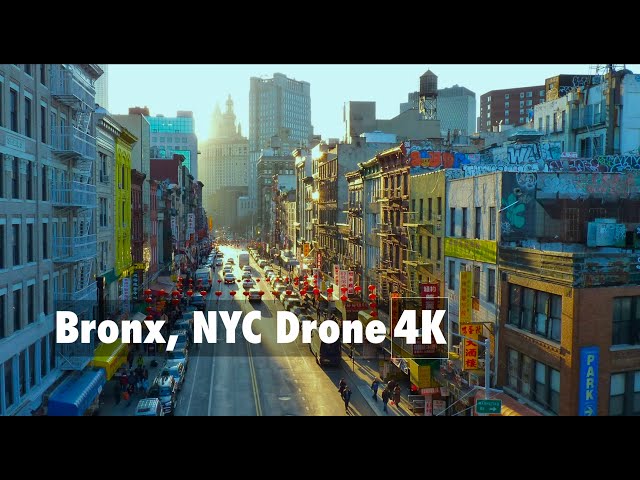 The BRONX, NEW YORK CITY (NYC) - 4K ULTRA HD DRONE VIDEO