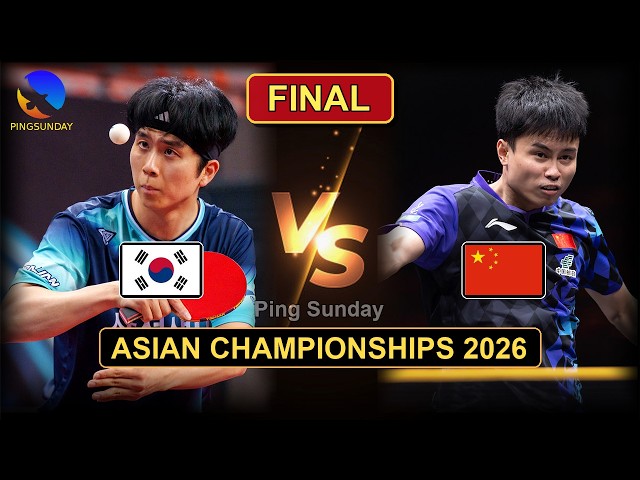 FINAL - CHINA vs KOREA: Zhou Qihao vs Kang Dongsoo | Asian Championships 2026 | 2026乒乓球亚锦赛