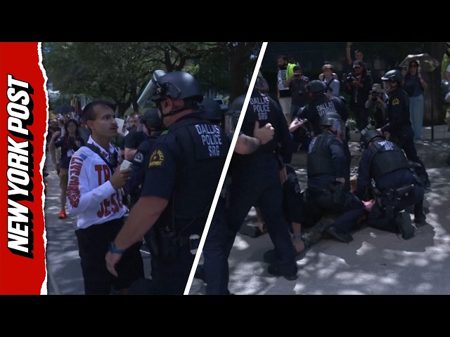 Tensions Flare Outside GOP Convention as Protesters Detained