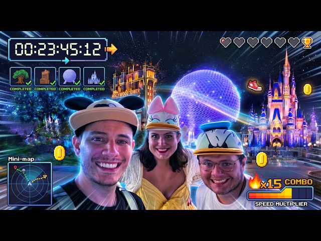 DISNEY WORLD SPEEDRUN: Visitamos 4 Parques en 12 Horas 🎮