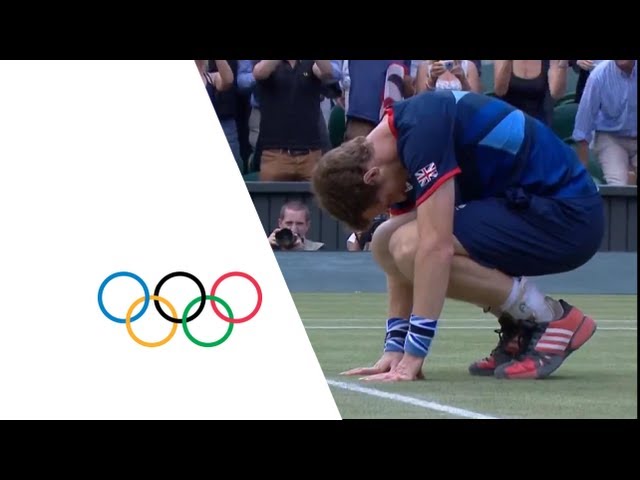 Andy Murray Defeats Roger Federer For Olympic Tennis Gold - London 2012 Olympics