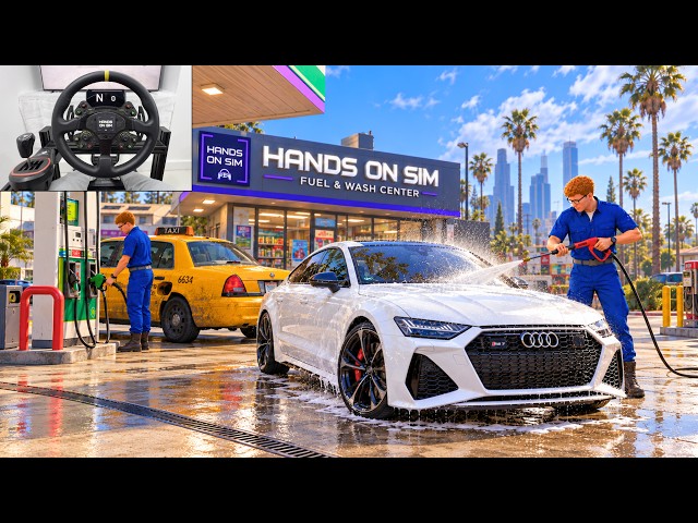 GTA 5 - Let's Go to Work at a Car Wash | Steering Wheel Gameplay