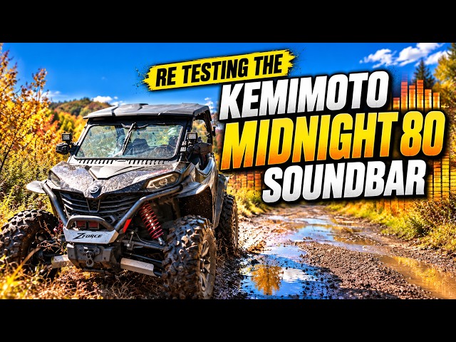 Testing The Kemimoto Midnight 80 Soundbar On The Trails)