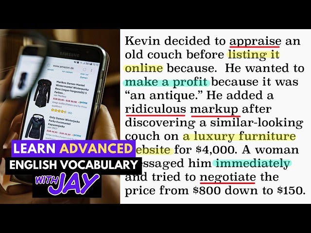 Learn Advanced English Vocabulary - "Business Online" English Words, C-1 [Lesson #12]