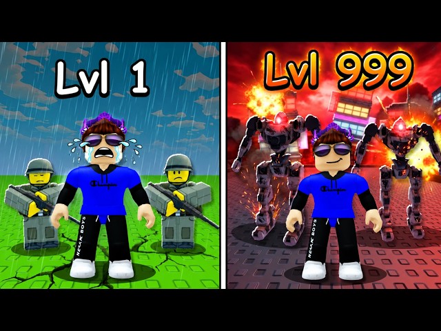 Starting Over as NOOB with OP SECRET in Roll An Army! (Roblox)