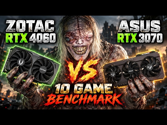 RTX 4060 против RTX 3070 в 2026 году | Тест в 8 играх | 1080p
