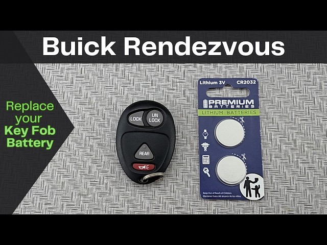 How to DIY Replace or Change a 2002 - 2007 Buick Rendezvous Key Fob Remote Battery