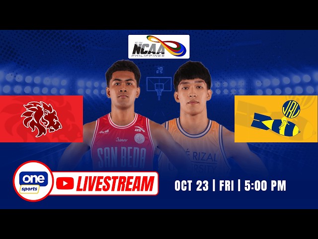 LIVE: SAN BEDA vs JRU | NCAA SEASON 102 MEN’S BASKETBALL | OCT 23, 2026
