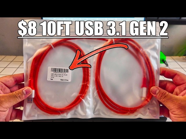 I Tested an $8 10Gbps USB-C Cable… Is It Actually Fast?