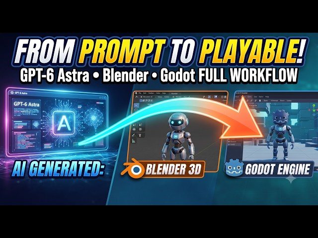 How to Build 3D Games FAST with GPT-6 Astra (Blender to Godot Workflow)