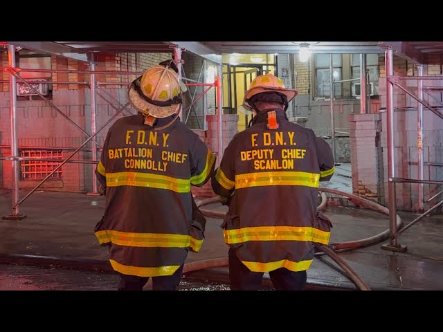 FDNY Bronx 10-75 Box 2989 Fire was 6th Floor into Cockloft Quickly Knocked Down CAR ON FIRE HYDRANT 