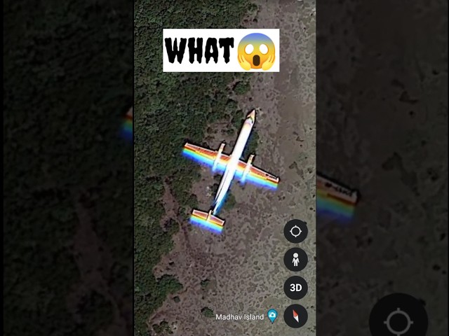Found Plane At Sea On Google Maps #googleearth #googlemaps #viral #shorts