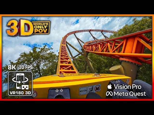 3D Expedition GeForce 👑 25 YRS Unbeaten VR Roller Coaster 🟥 Ultimate 8K  spatial POV VR180