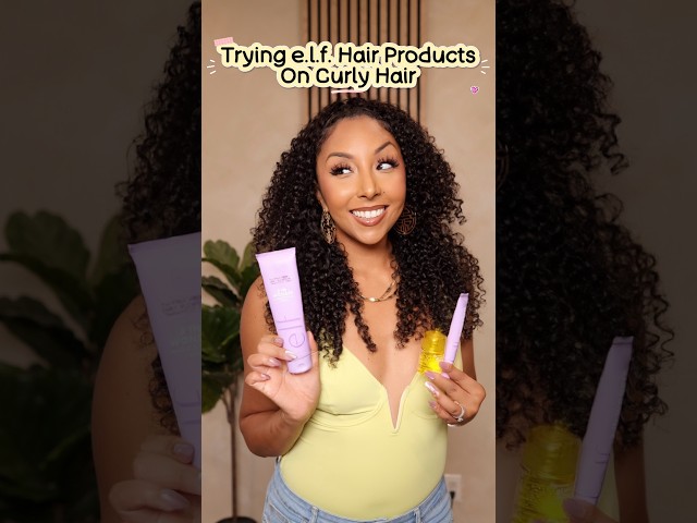 e.l.f. Makes Hair Products Now?! First Impression on Curly Hair
