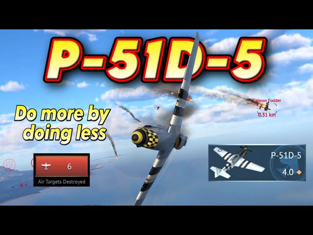 P-51D-5 - 6 Kill Game Commentary - War Thunder Air Realistic