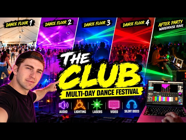 “The Tech Behind a 4-Stage Dance Festival + Warehouse Rave”
