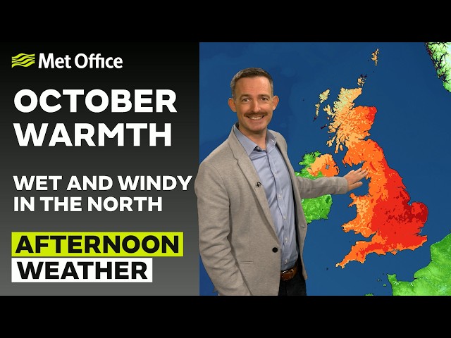04/10/2026 - A Warm October - Afternoon Weather Forecast UK - Met Office Weather