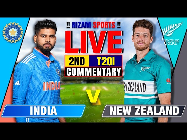 🔴Live: India vs New Zealand | 2nd T20I | Live Cricket Score & Commentary