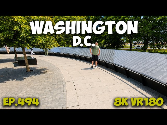 Ep.494 Washington DC – Freedom Is Not Free: Korean War Veterans Memorial 8K VR180 3D Travel