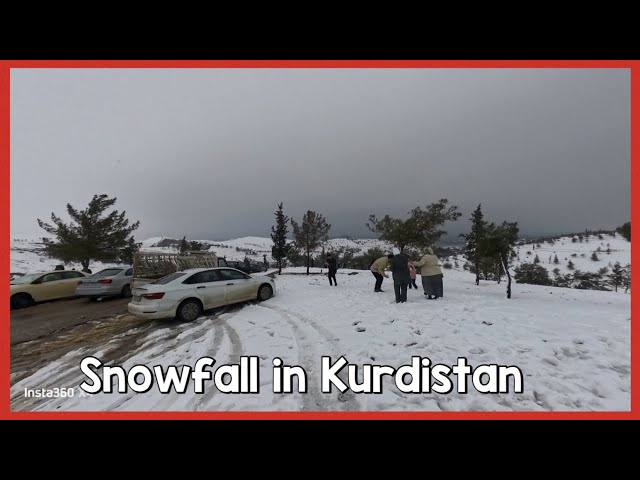 First snowfall in kurdistan 2026 #snow #kurdistan #snowfall 